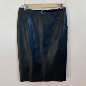 BCBG MAXAZRIA Faux Leather Skirt